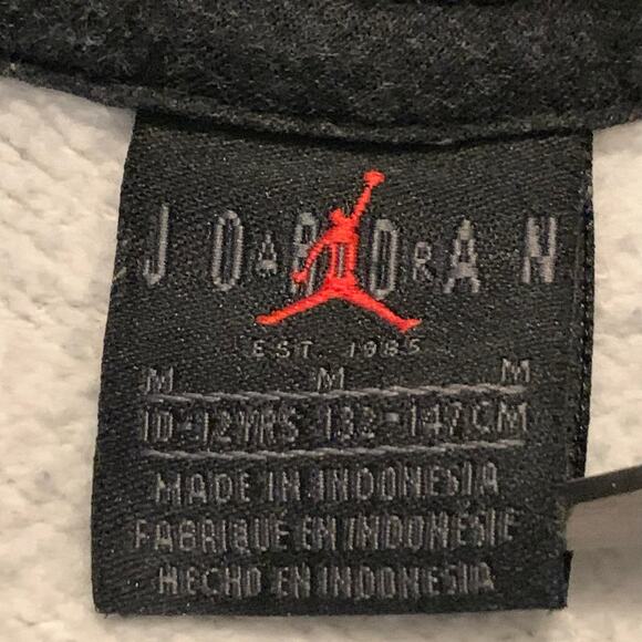 Jordans Boys Jogger Set Gray Black Fleece Pants Small Hoodie Medium Sporty Gym - Picture 4 of 16